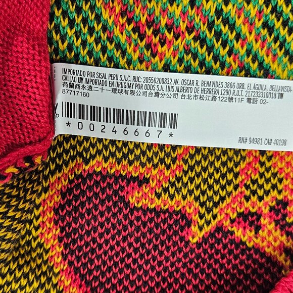 Forever 21 x Disney Mickey Mouse Christmas Fair Isle Sweater Red Black M NWT - Picture 6 of 6